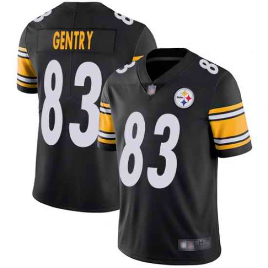 Steelers 83 Zach Gentry Black Team Color Men Stitched Football Vapor Untouchable Limited Jersey